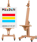 MEEDEN Large Art Easel for Painting: Solid Beech Wood Heavy Duty Artist Easel for Adults Beginner Painters - Professional Painting Easel with Tilts Flat can Holds Canvas Art Up to 71' for Art Studio