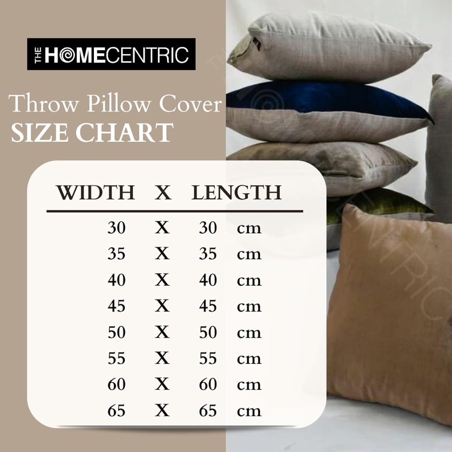 The HomeCentric Pillow Cover, Pillowcase with Zipper, Pillow Covers 24x24 inch (60x60 cm) Ivory, Silk Throw Pillow Covers, Handmade Pillow Covers, Contemporary, Abstract Easter - Pearl World