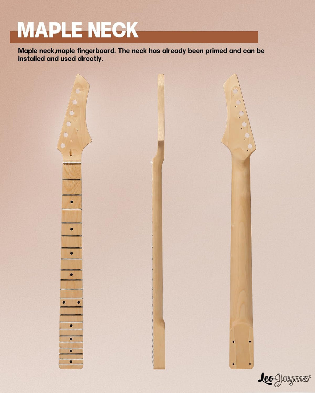 Leo Jaymz Print DIY Electric Guitar Kits (TL Sonic Blue (New))