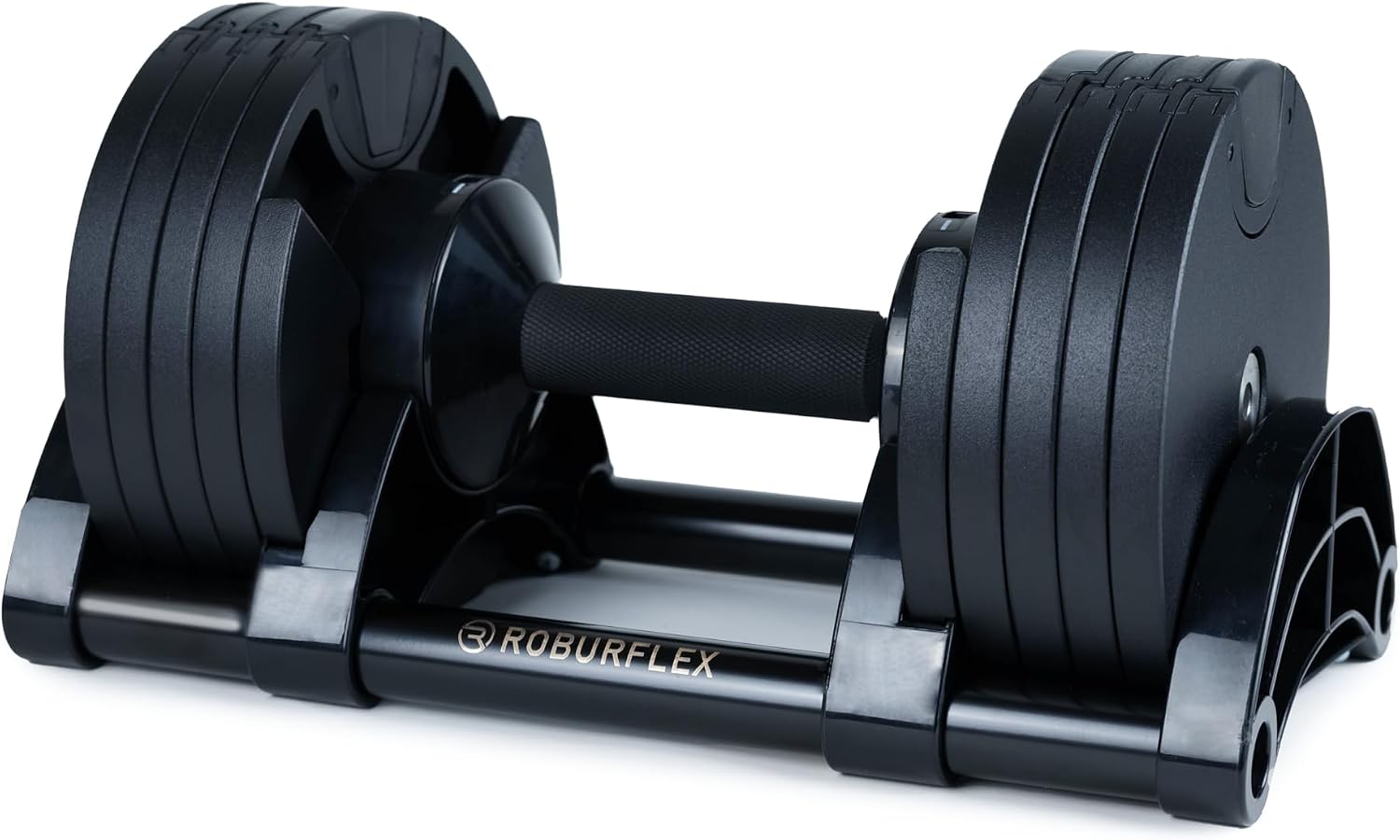Adjustable Dumbbell (Single) 5-40/80lb, 5lb Increments, for Home Gym Fitness - Upto 20 weight settings