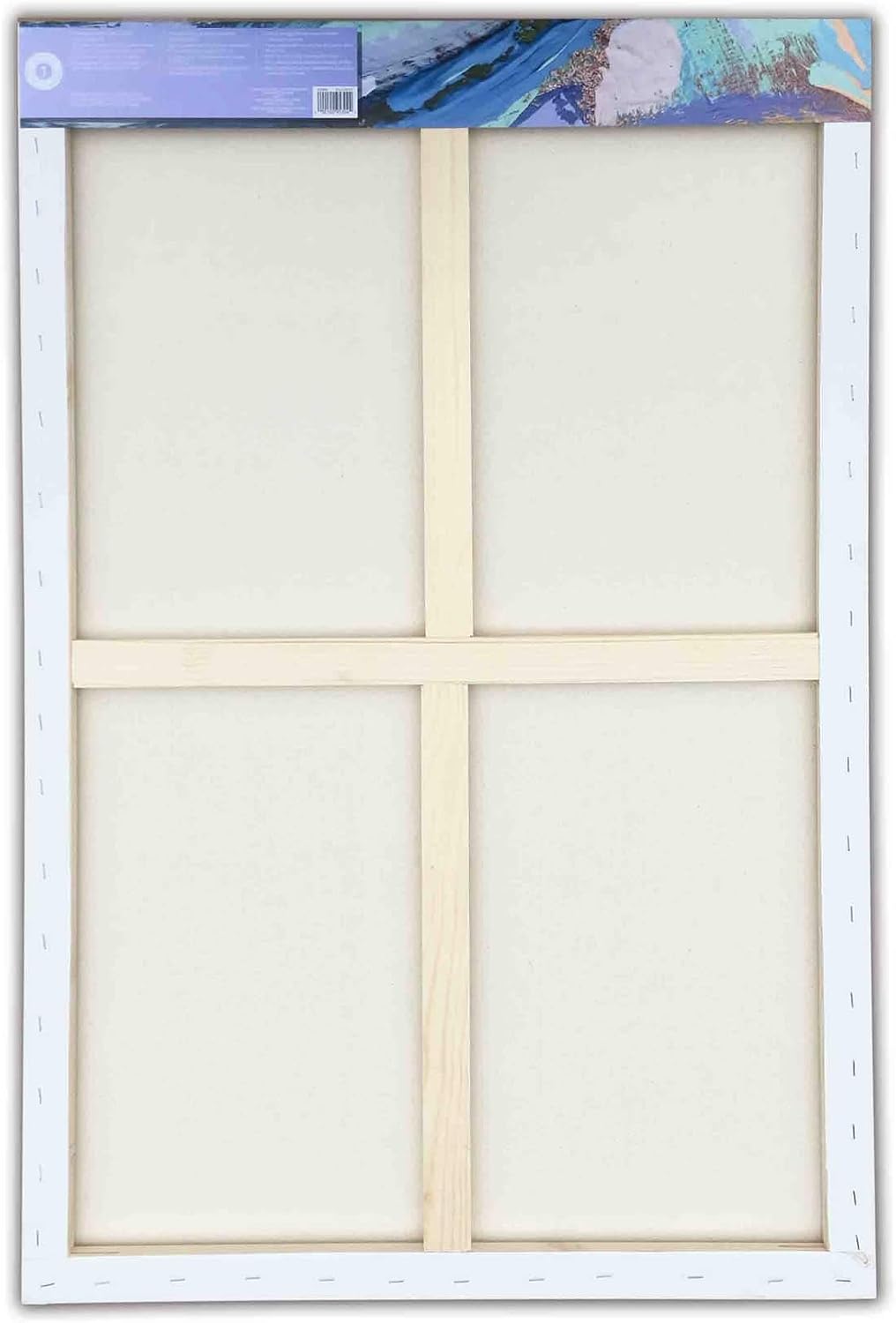 Artist's Loft 24' x 36' Level 1 Back Stapled Traditional Canvas - Acid Free Cotton Canvas for Paint, Acrylic, & Oils - Bulk 6 Packs
