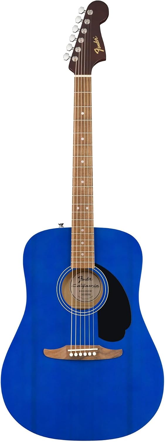 Fender FA Series Dreadnought Acoustic Guitar - Saphire Blue Bundle with Gig Bag, Tuner, Strings, Picks, and Austin Bazaar Instructional DVD