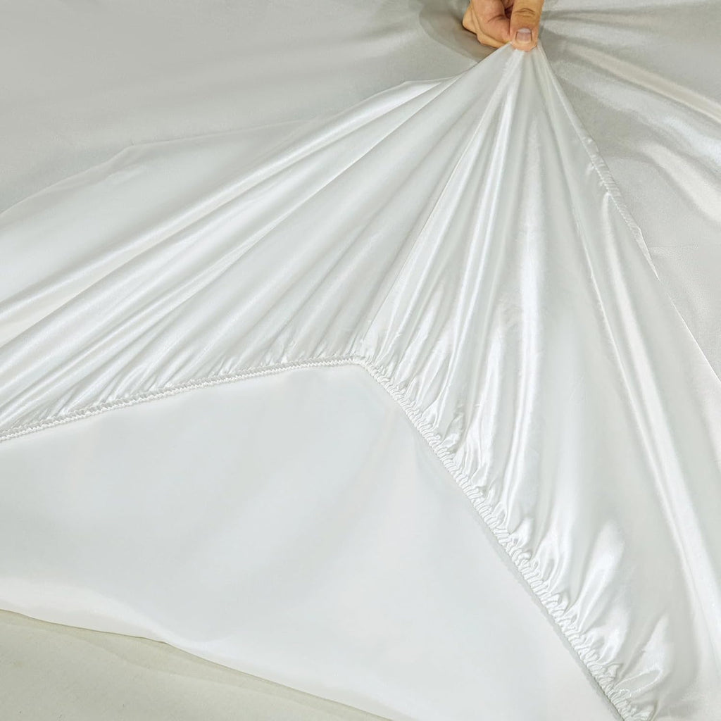 Jacquard Comforter Set White Sheet Set Satin Bedding Set King 8 Pcs Vintage Neoclassical Floral Bed Home Decor Soft Comforter Luxury Hotel Silky Bed in a Bag with 1 Cushion Cover
