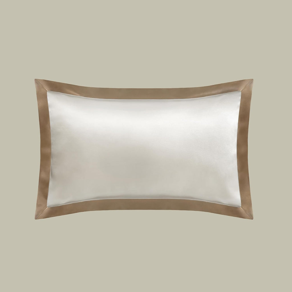 LILYSILK Oxford Envelope Silk Pillowcase for Hair and Skin 100% Pure 19 Momme Mulberry Silk Pillow Cases Both Sides Silk Bed Pillow 1 Pc King Size 20''x36'' Taupe