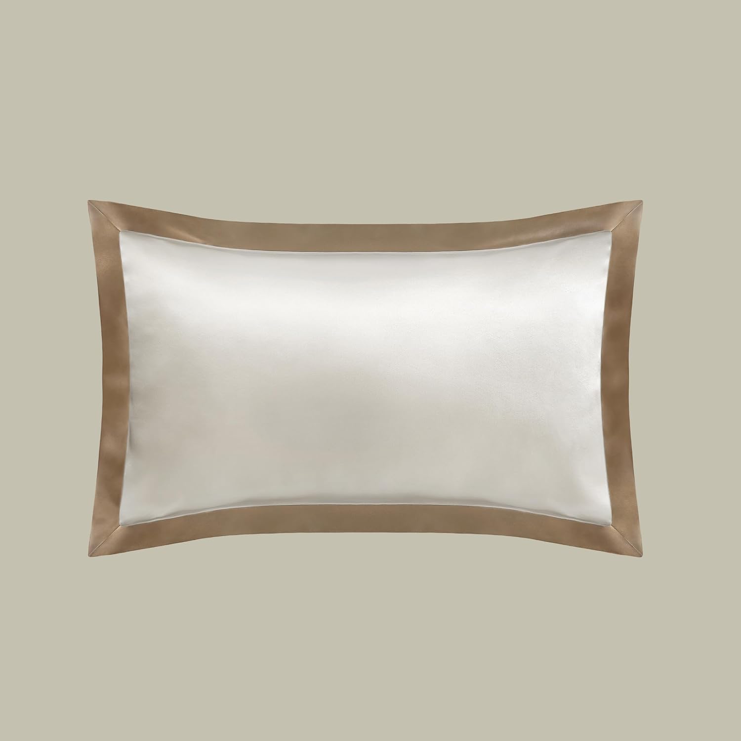 LILYSILK Oxford Envelope Silk Pillowcase for Hair and Skin 100% Pure 19 Momme Mulberry Silk Pillow Cases Both Sides Silk Bed Pillow 1 Pc King Size 20''x36'' Taupe