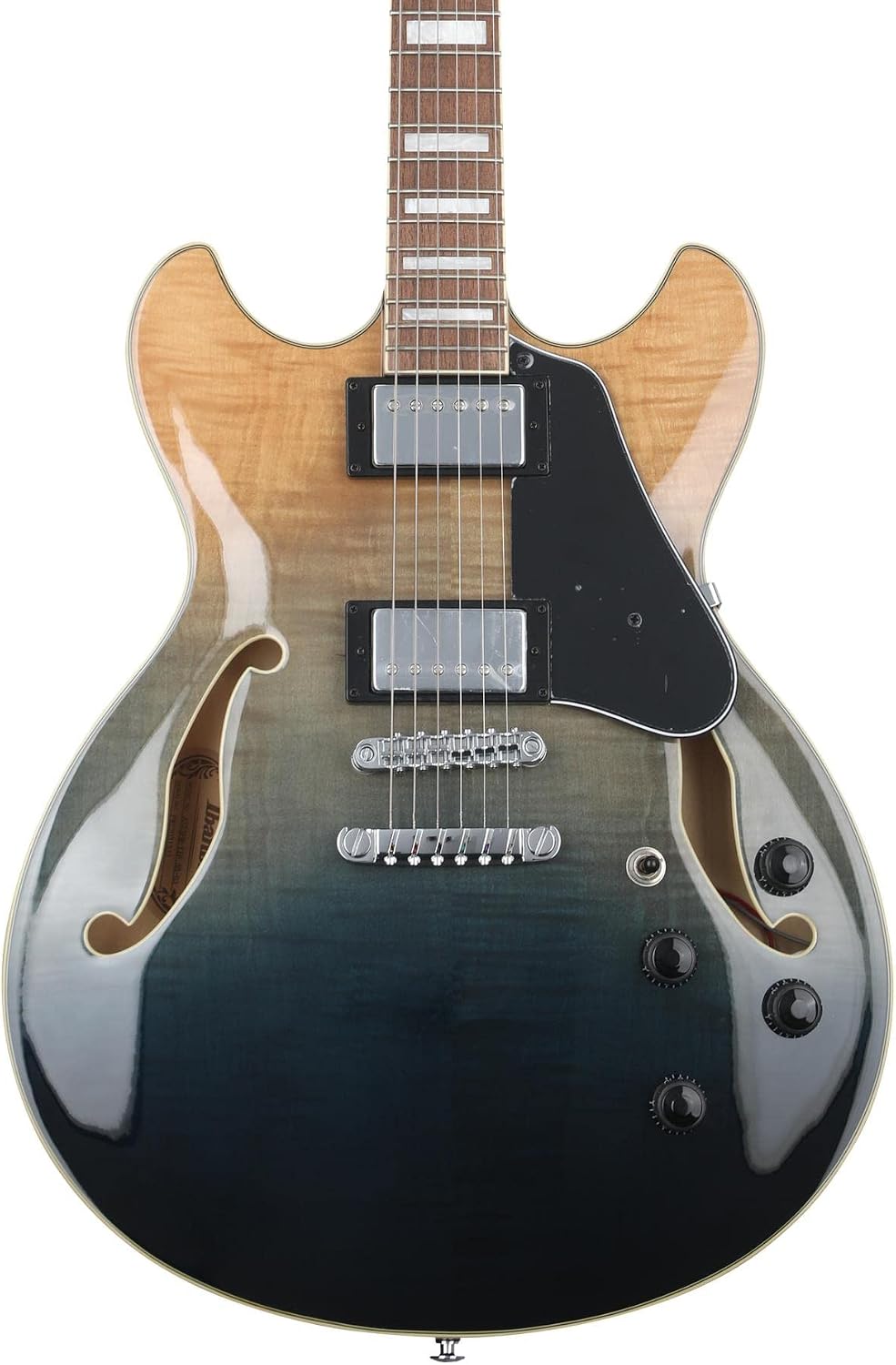 Ibanez Artcore AS73FM Semi-Hollow Electric Guitar - Transparent Indigo Fade