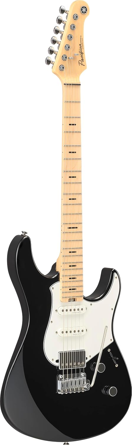 Yamaha Pacifica Standard Plus Electric Guitar Maple Fingerboard With Gig Bag, Black