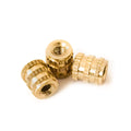 [ J&J Products ] M2 Brass Insert, 5 mm (Length), Female Thread, Press Fit or Injection Mold Type, 1000 pcs