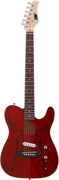 IYV- ITAP-200 Semi Hollow Semi-Aucoustic Electric Guitar, Trans Red (IYV)