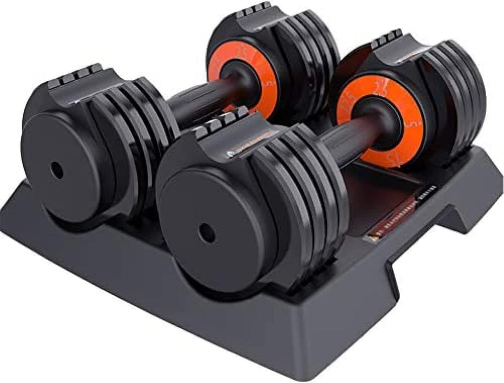 KRASS Pro Dumbbell Set – Adjustable Weight Detachable Dumbbells with ABS Base Home Exercise Equipment for Gym Exercise Training, 25 Pounds (2 x 5.6 kg), Collector88