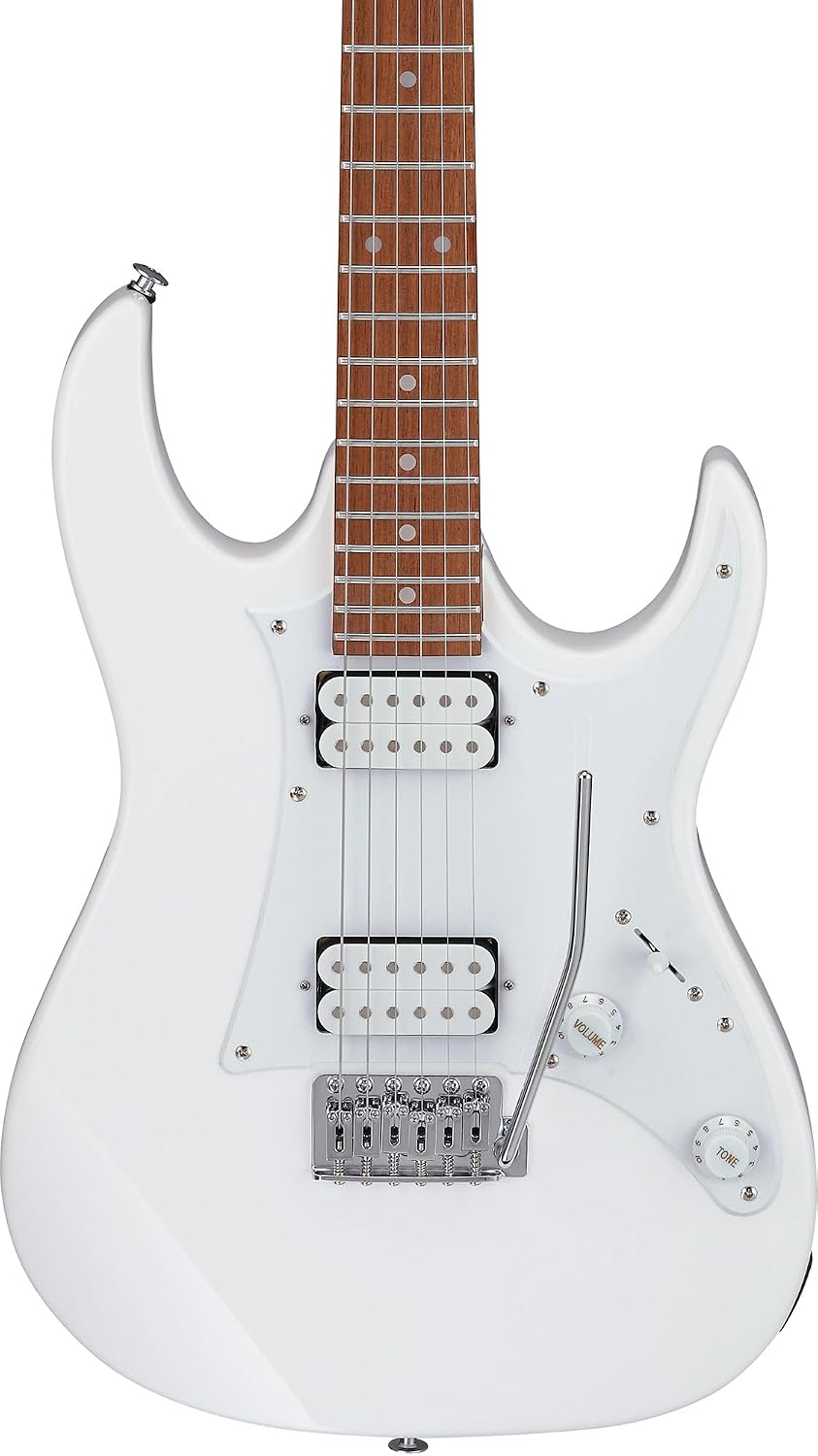 Ibanez GRX20W RG Gio Electric Guitar - White Bundle with Amplifier, Gig Bag, Tuner, Instrument Cable, Picks, Austin Bazaar Instructional DVD, and Polishing Cloth