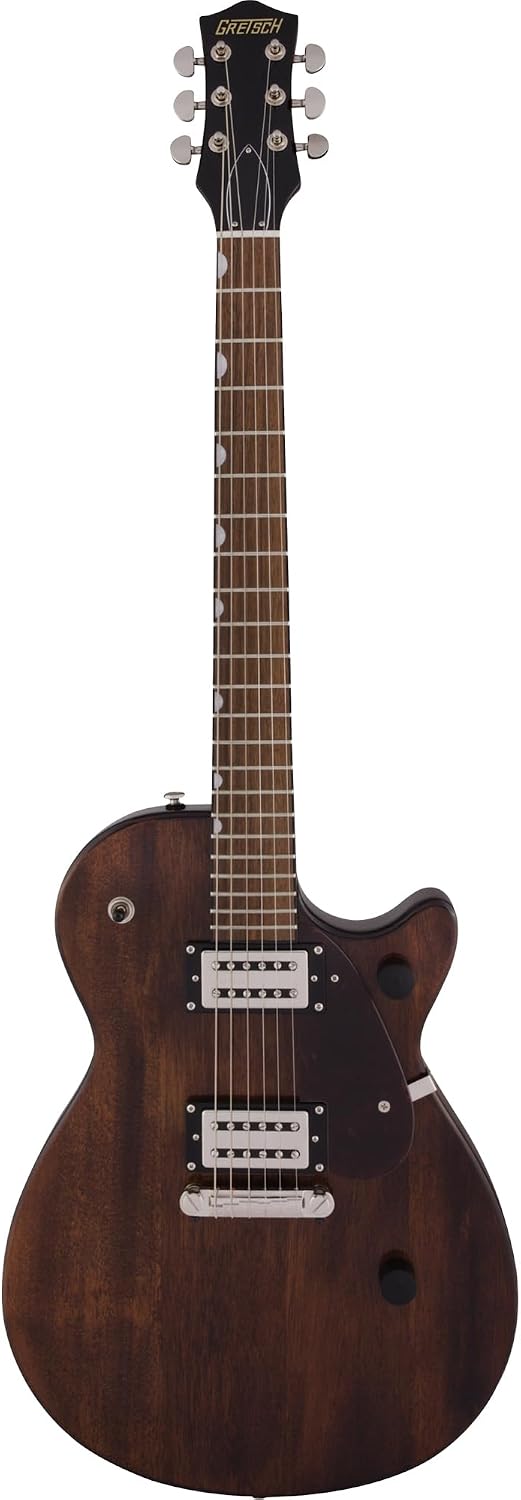 Gretsch G2210 Streamliner Junior Jet Club - Imperial Stain Bundle with Strings, Strap, String Winder, Picks, and Austin Bazaar Polishing Cloth