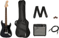 Squier Affinity Series Stratocaster Packs Electric Guitar, Charcoal Frost Metallic, Laurel Fingerboard