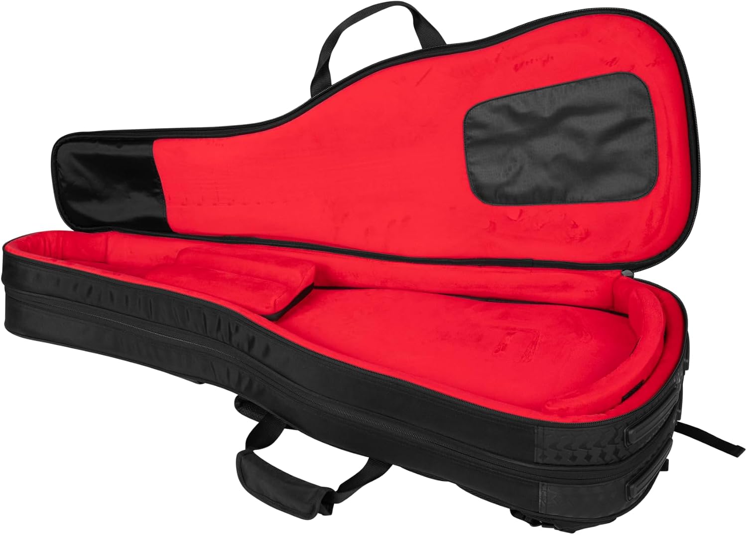 Gator Cases ICON Take Two Series Premium Double Gig Bag for (2) Electric Guitars, TSA-Friendly Zippers, Black (G-ICONTTELEC-BLK)