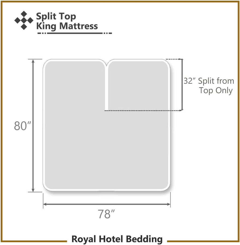 Royal Hotel Bedding ABRIPEDIC Tencel Sheets, 600 Thread Count Silky Soft and Naturally Pure Fabric, 100% Woven Tencel Lyocell Sheet Set, 4PC Set, Top Split-King Size, White