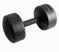 Legacy Solid Round Dumbbell Black – Heavy Duty Cast Iron Hand Weight with Knurled Ergonomic Grip for Strength Training, Muscle Toning, Home Gym Workout – 5 lb to 150 lb In Single & Pair