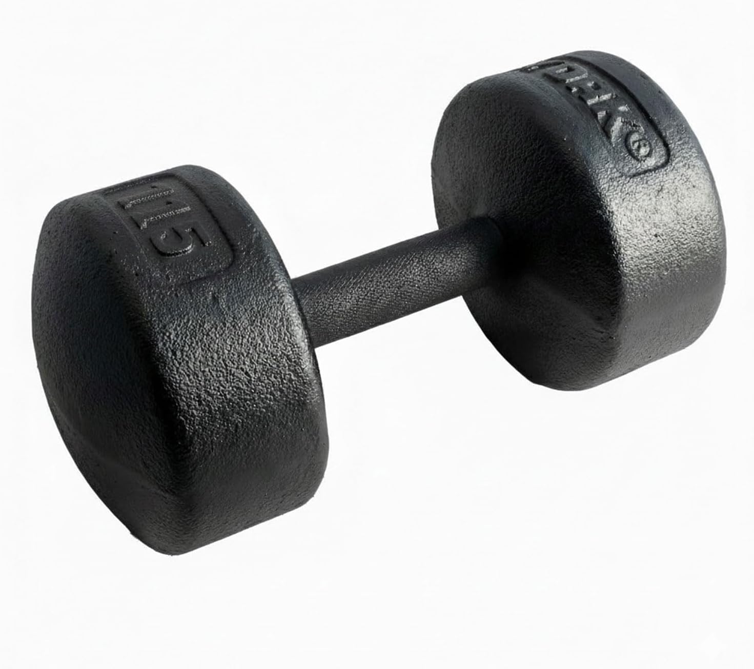 Legacy Solid Round Dumbbell Black – Heavy Duty Cast Iron Hand Weight with Knurled Ergonomic Grip for Strength Training, Muscle Toning, Home Gym Workout – 5 lb to 150 lb In Single & Pair