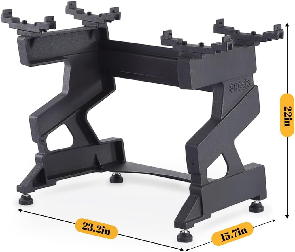 SNODE Cast Iron Dumbbell Stand, Adjustable Dumbbell Rack for SNODE Dumbbells Only (Only Stand)