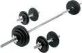 310lb Adjustable Pro Cast Iron Dumbbell & Includes 6' Barbell – 2 Dumbbell Handles, Plates (2.5lb 5lb 10lb 25lb 50lb) & 6 Spin Lock Collars for Weight Lifting Training Gym