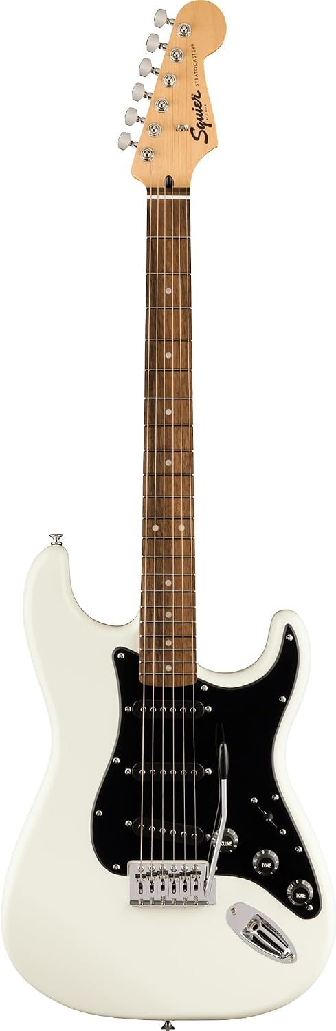 Fender FSR Squier Sonic Stratocaster, Laurel Fingerboard, Black Pickguard, Arctic White