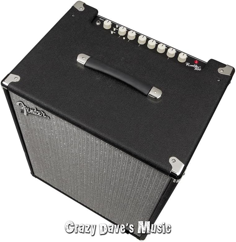 Fender Rumble 500 V3 Bass Amp for Bass Guitar, 500 Watts, with 2-Year Warranty 2x10 Inch Eminence Speakers with Compression Horn, Overdrive Circuit, Tone Voicing, Effects Loop and Direct XLR Output