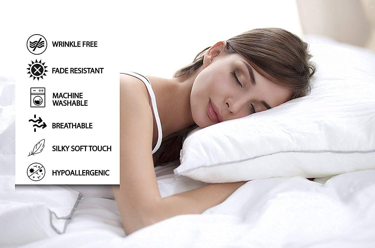100% Mulberry Silk Duvet Cover Set - 3-Piece Set - 19 Momme Grade 6A Mulberry Silk - Features Zipper Closure and Corner Ties, Twin 68' x 90'- White Solid