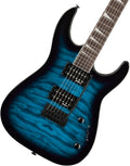 Jackson Dinky JS20 DKQ Electric Guitar - Transparent Blue