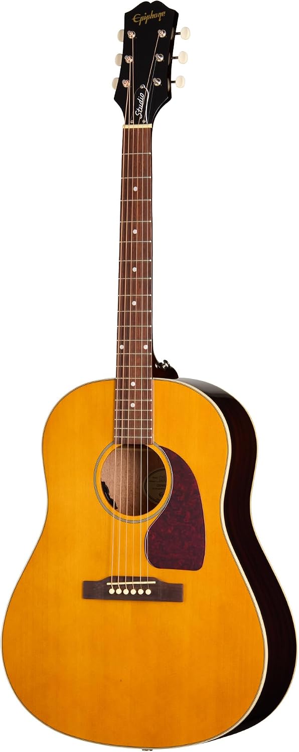 Epiphone J-45 Studio Acoustic Electric, Natural with Bag