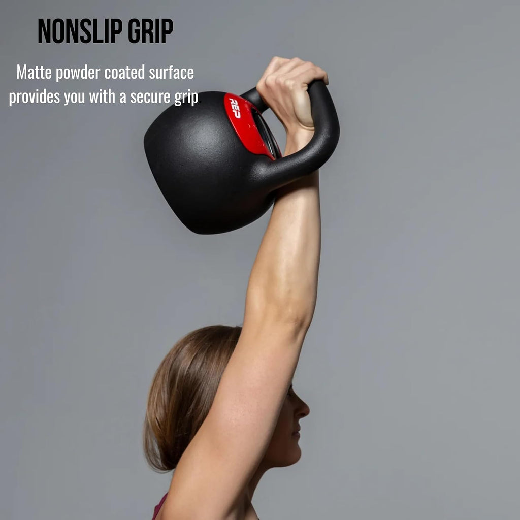 Rep Fitness Adjustable Kettlebell | Weight Set for Home Gym | Strength Training Equipment for Men & Women | Compact Steel Bell with Ergonomic Handle | 20–40 lb (9–18 kg) Variable Options