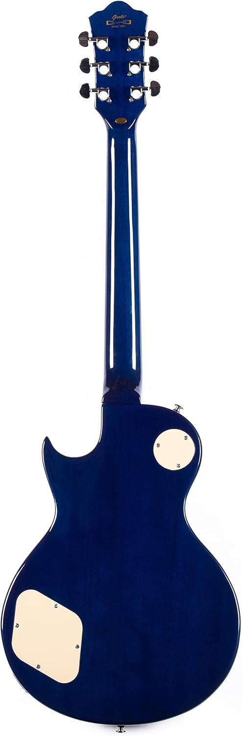 GROTE Guitar Solid Body Electric Guitar with Gigbag LPYS-006 (Blue)