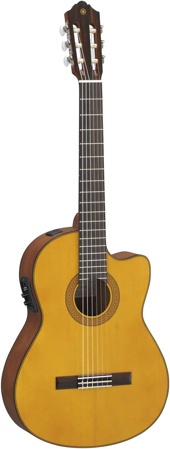 Yamaha CGX122MSC Classical Acoustic-Electric Guitar, Solid Spruce Top