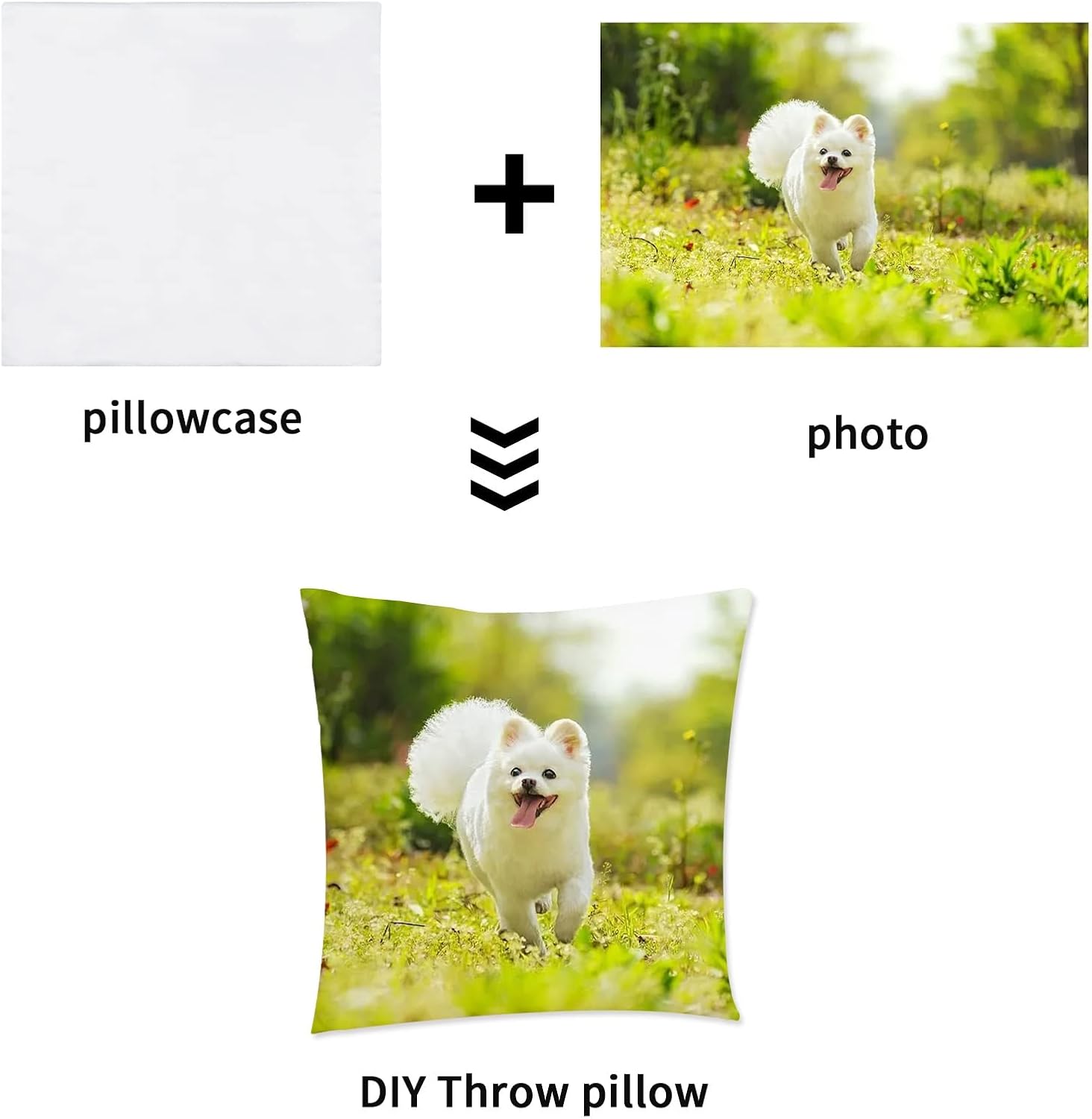 OKBA 100Pcs Sublimation Blanks Pillow Cases White Cushion Covers Blanks Throw Pillow Covers Heat Transfer DIY Custom Picture Pillow Covers Glossy Satin Cushion Covers(18 x 18 inches)
