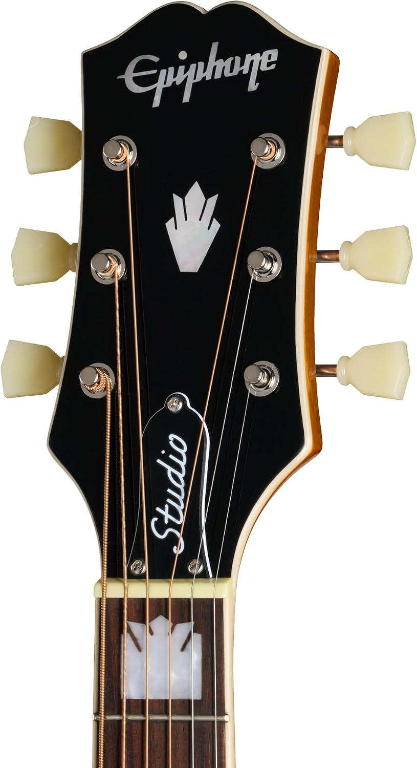 Epiphone J-200 Studio EC Jumbo Acoustic Electric, Natural with Bag