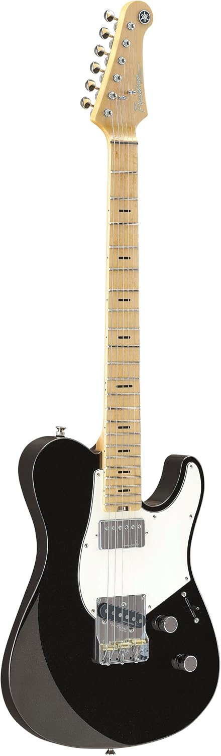 Pacifica SC Professional Electric Guitar with Maple Fingerboard, Black Metallic with Hard Case