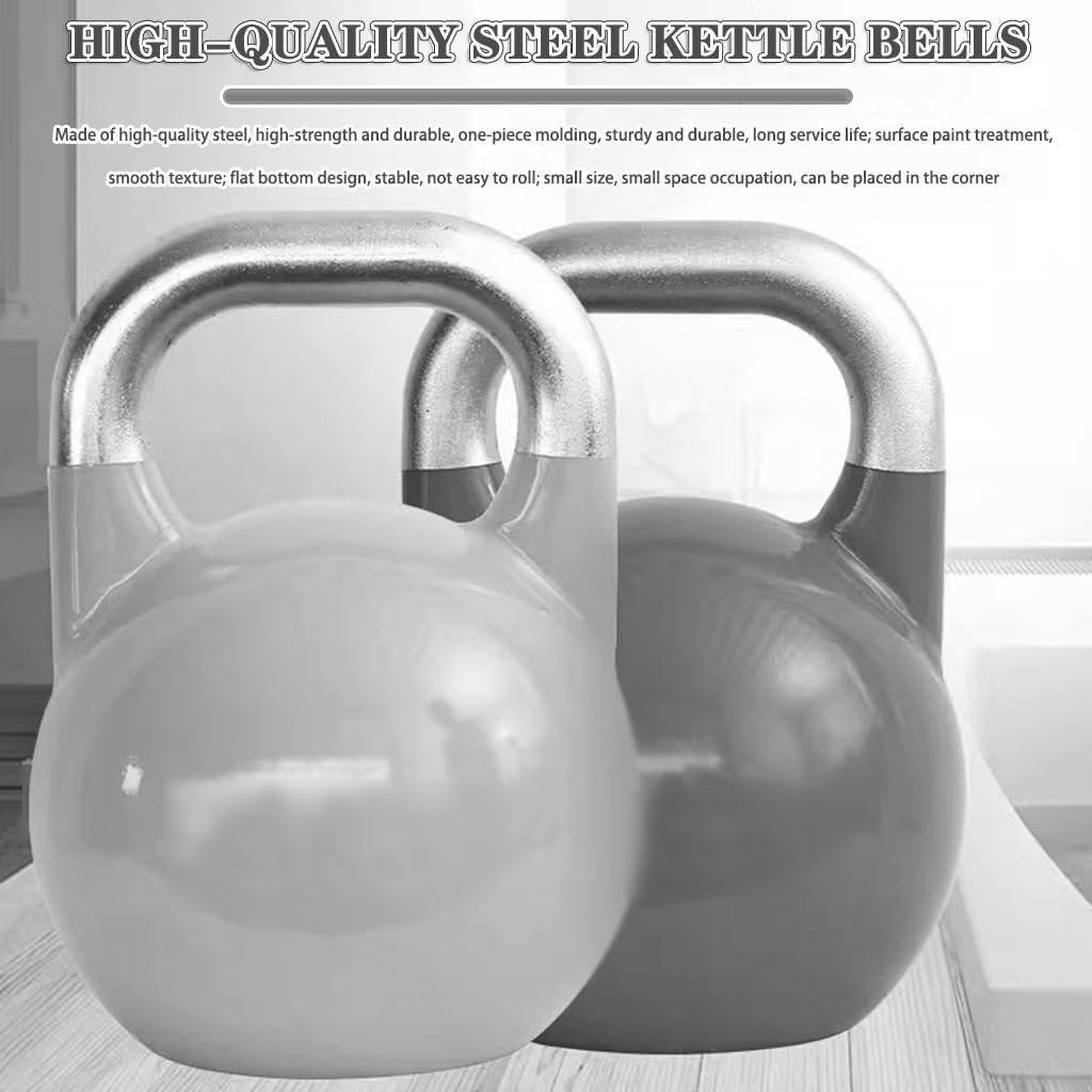 Kettlebell Weights Fitness Sports Competitive Kettle Ball, Muscle Training Dumbbells for Men and Women, Swing/Squat, Gym Exercise Equipment(Blue-12kg)
