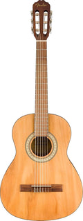 Fender CN-25 3/4 Size Nylon String Acoustic Guitar, Beginner Guitar, with 2-Year Warranty, Perfect Beginner Guitar for Kids that is Easy on Fingers, Includes 3 Months of Free Lessons, Natural