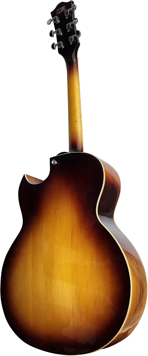 IYV IJZ-500 NA Jazz Solid- Hollow Body Electric Guitar, Natural