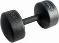 Legacy Solid Round Dumbbell Black – Heavy Duty Cast Iron Hand Weight with Knurled Ergonomic Grip for Strength Training, Muscle Toning, Home Gym Workout – 5 lb to 150 lb In Single & Pair