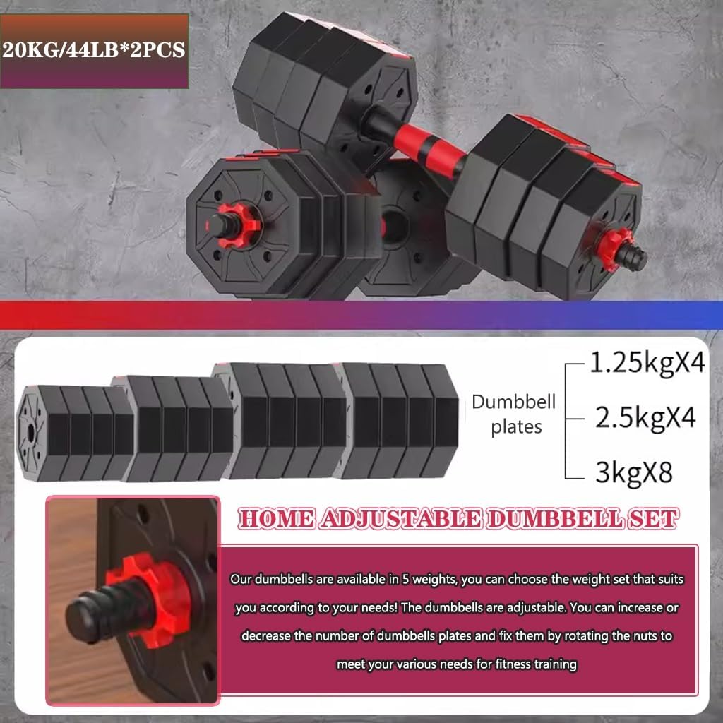 Adjustable Dumbbell Set Home Fitness Adjustable Weight For Men And Women, Office Strength Free Weights Set, Gym Equipment