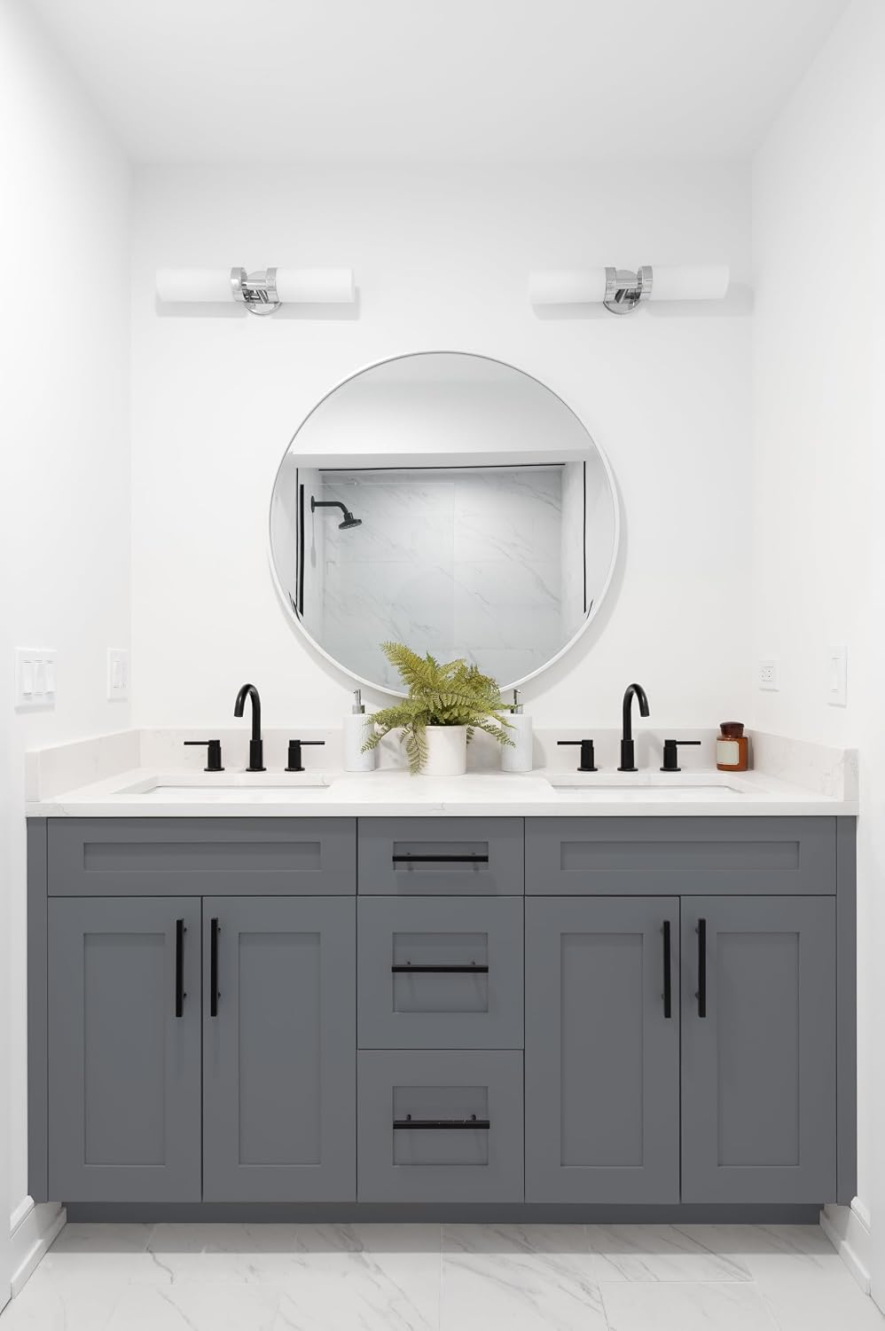 Beyond Paint Furniture, Cabinets and More All-in-one Refinishing Paint Gallon, No Stripping, Sanding or Priming Needed, Pewter