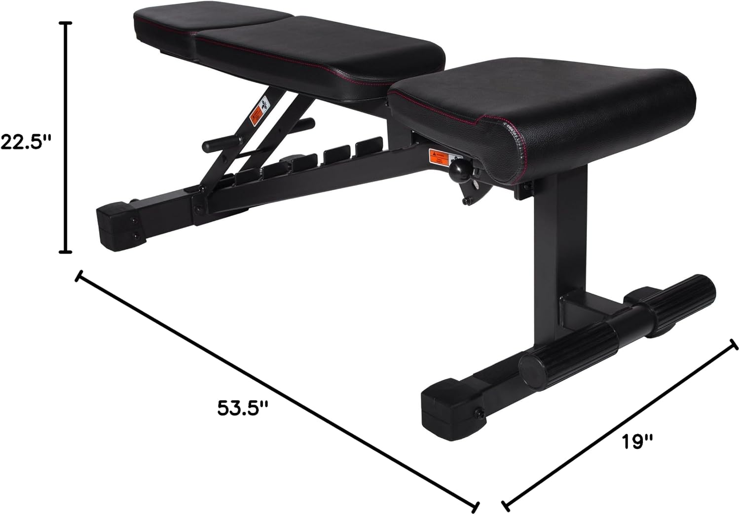 XMark Adjustable Weight Bench, High Performance Adjustable Bench, 1500 lb Weight Capacity, Strength Training Adjustable Benches for Commercial or Home Use