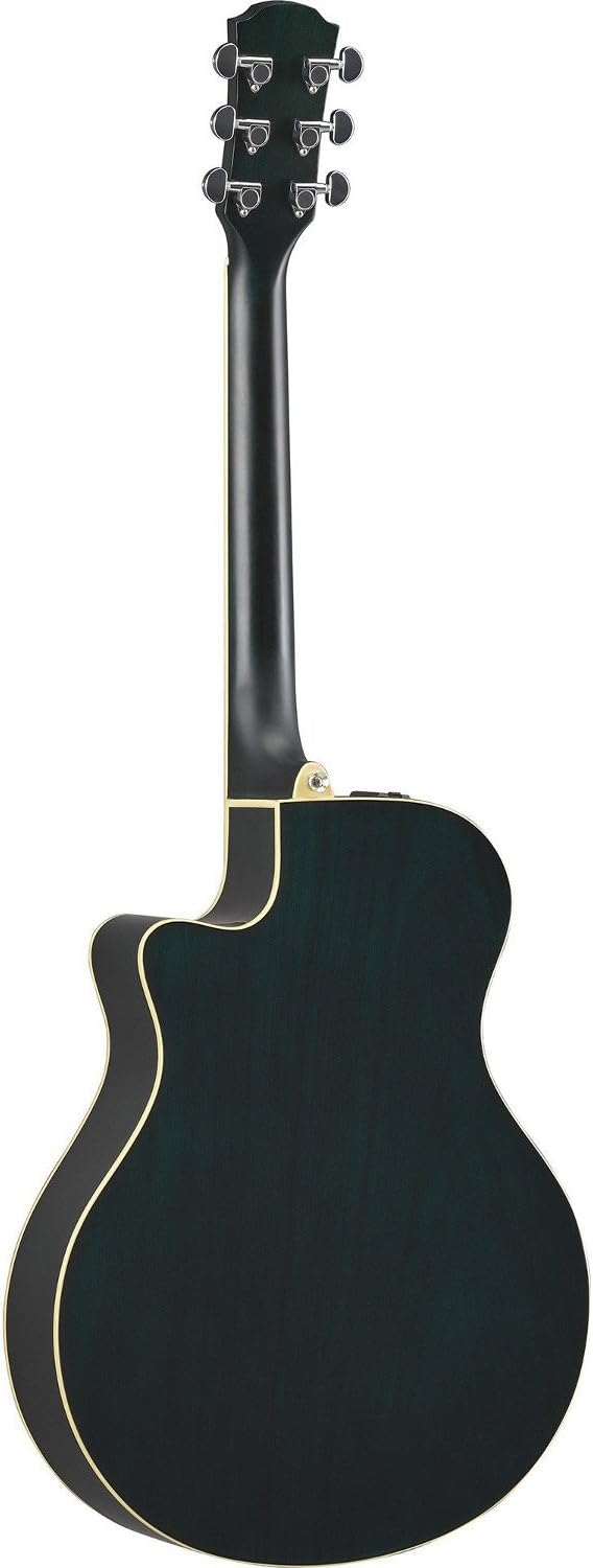 Yamaha APX600 OBB Thin Body Acoustic-Electric Guitar, Oriental Blue Burst