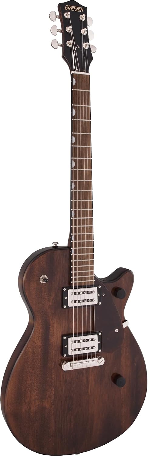 Gretsch G2210 Streamliner Junior Jet Club - Imperial Stain Bundle with Strings, Strap, String Winder, Picks, and Austin Bazaar Polishing Cloth