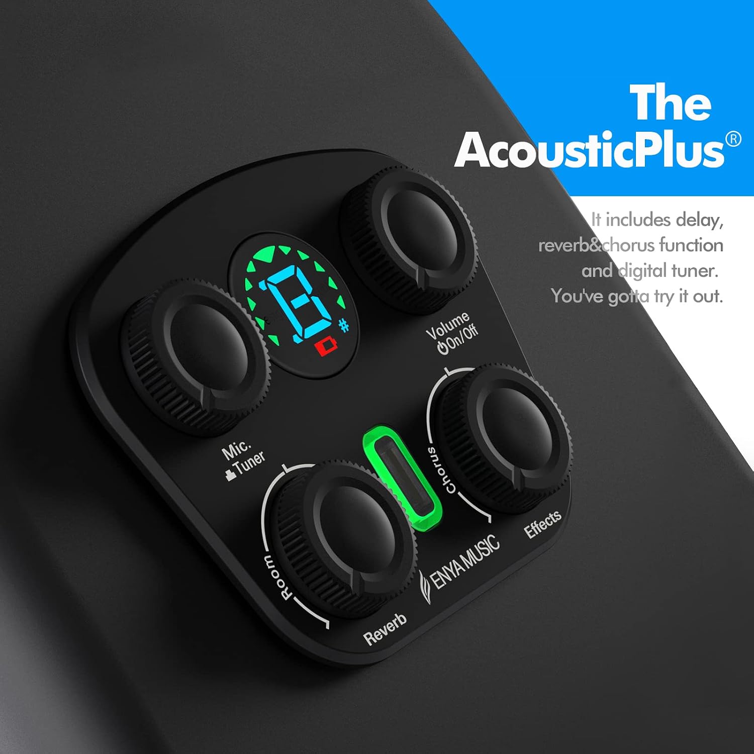 Enya X4 PRO MINI Carbon Fiber Acoustic Electric Guitar 36' 3/4 Size Guitar with Built-in Effects & Tuner, Smart Travel Guitar for Beginners & Performers, Portable Mini Guitar Bundle