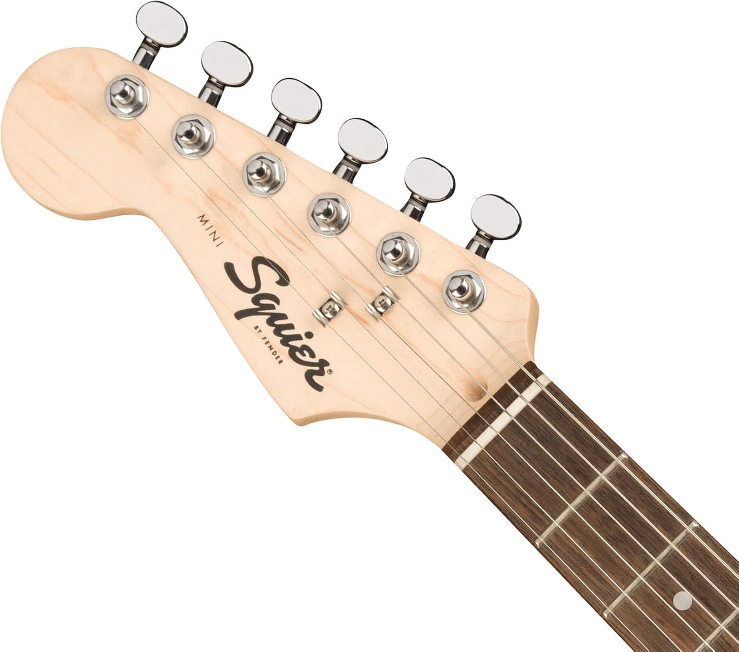 Fender Squier 3/4-Size Left-Handed Kids Mini Strat Electric Guitar - Black Bundle with Amplifier, Instrument Cable, Tuner, Strap, Picks, and Austin Bazaar Instructional DVD