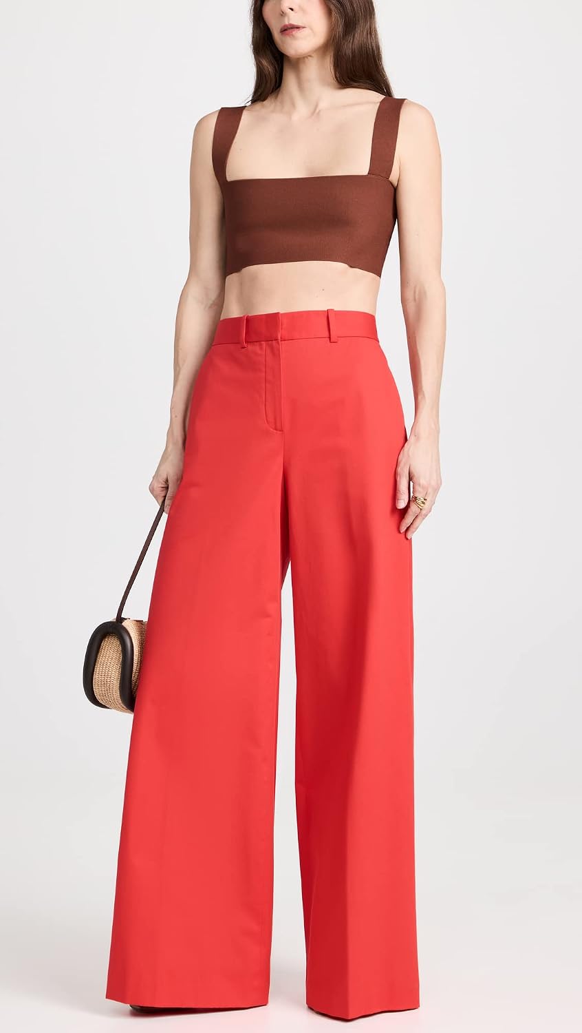 Theory Women's High Waist Wide Leg Pants