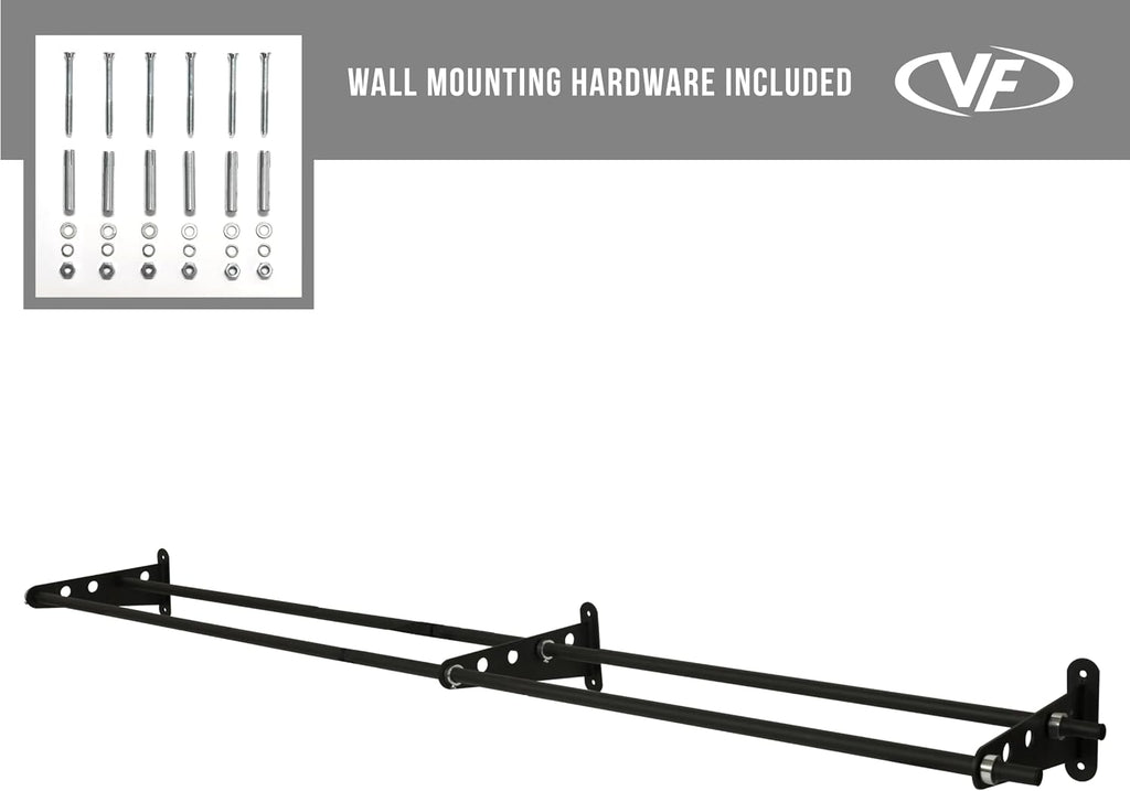 Valor Fitness Wall-Mounted Adjustable Ball Storage Rack – Holds Slam Balls, Medicine Balls, Stability Balls, Basketballs – Compact Sports Equipment Organizer for Home Gyms and Commercial Use