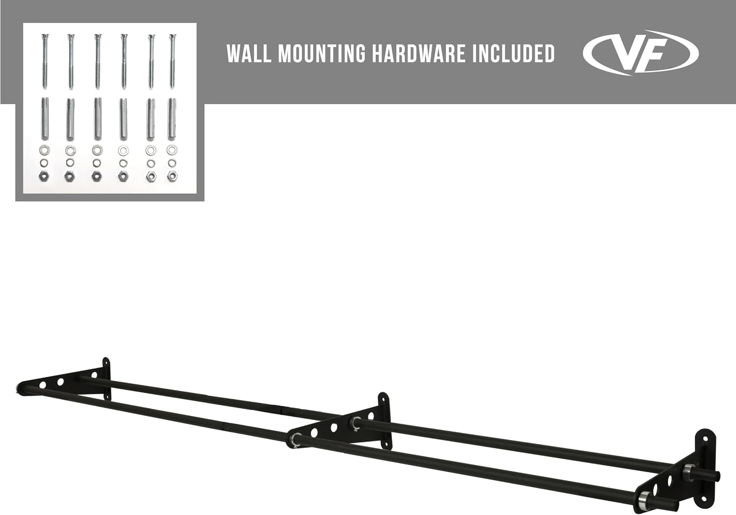 Valor Fitness Wall-Mounted Adjustable Ball Storage Rack – Holds Slam Balls, Medicine Balls, Stability Balls, Basketballs – Compact Sports Equipment Organizer for Home Gyms and Commercial Use
