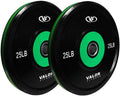 Valor Fitness Olympic Bumper Plate Pro - Weight Plates - Lifting Strength Conditioning Cross Training Workouts – Sold in Singles, Pairs, Sets - Workout Equipment