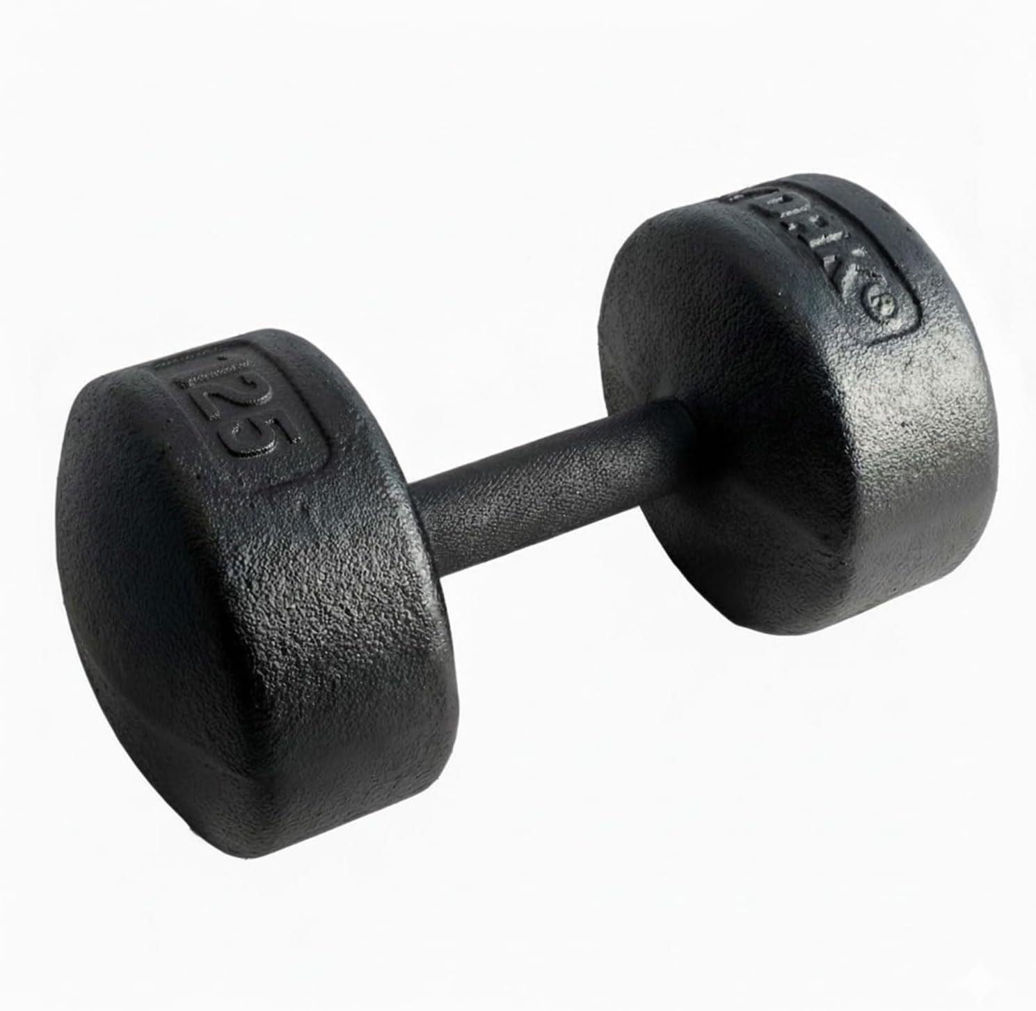 Legacy Solid Round Dumbbell Black – Heavy Duty Cast Iron Hand Weight with Knurled Ergonomic Grip for Strength Training, Muscle Toning, Home Gym Workout – 5 lb to 150 lb In Single & Pair